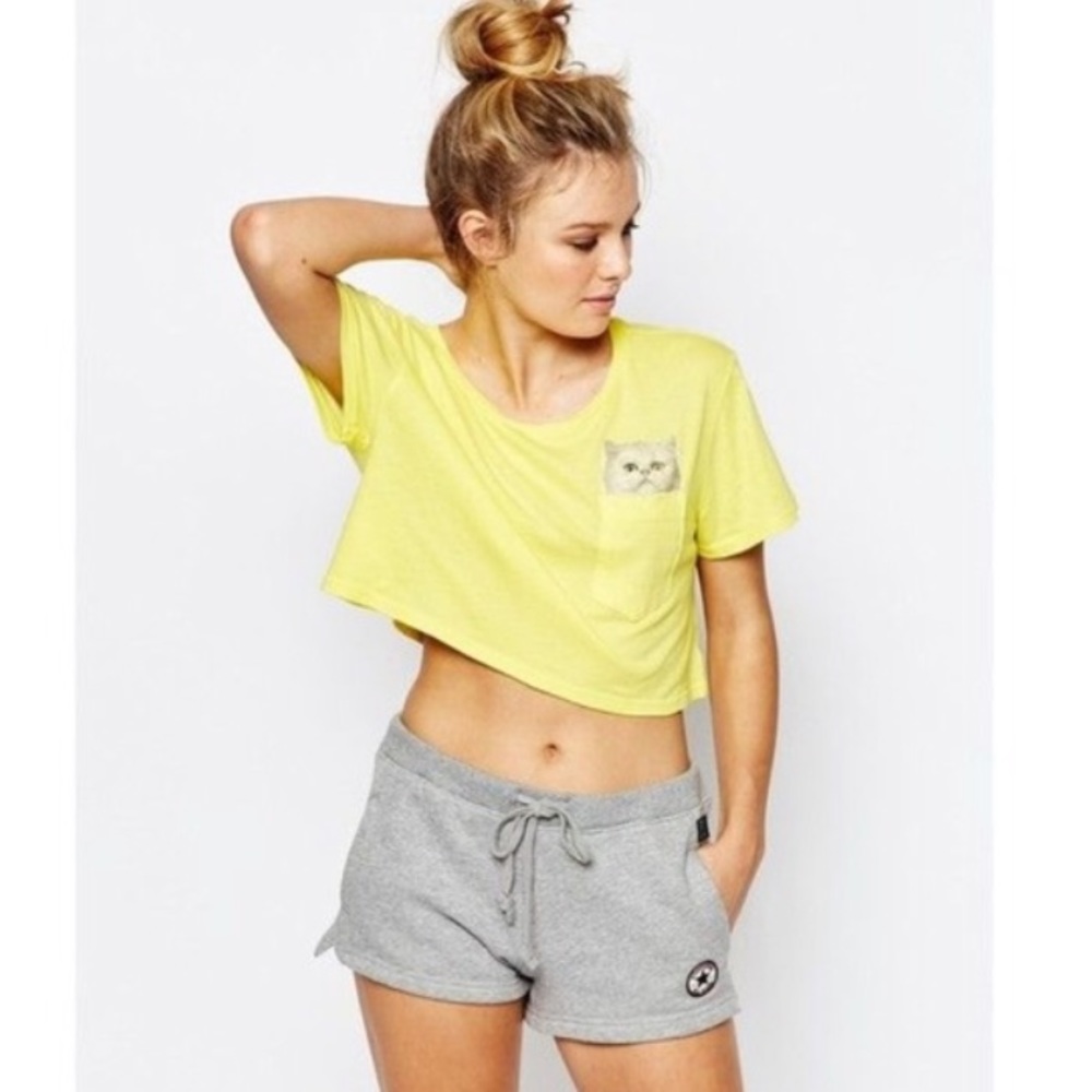 Wildfox Swim Cat Crop Top